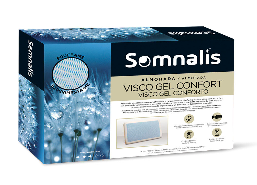 Almofada VISCOGEL II medida 60cm SOMNALIS