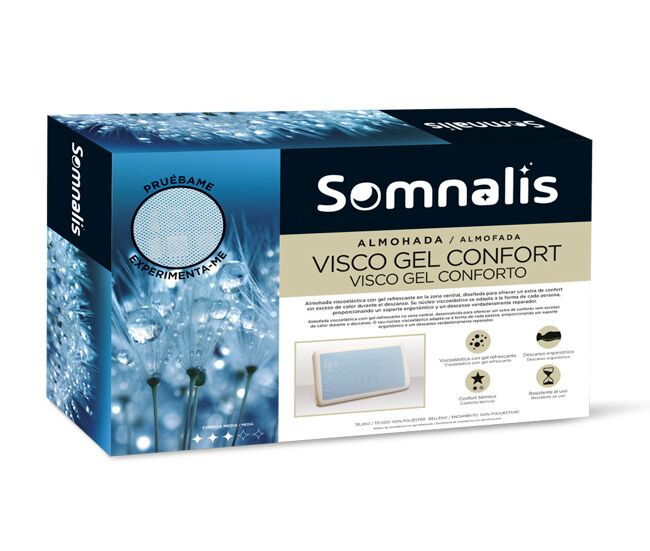 Almofada viscogel ii medida 60cm somnalis
