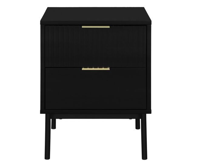Mesa de cabeceira koro cor preto