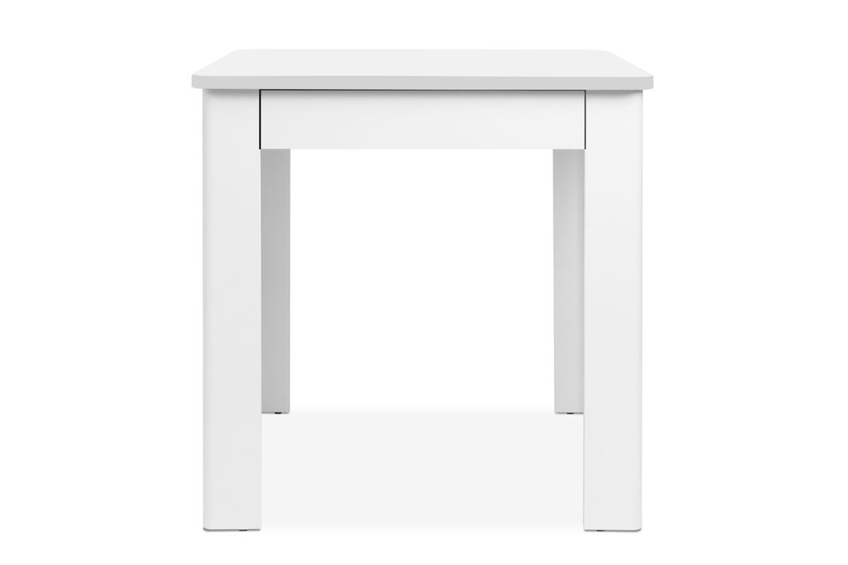Mesa de cozinha fixa OSCAR com gaveta branco