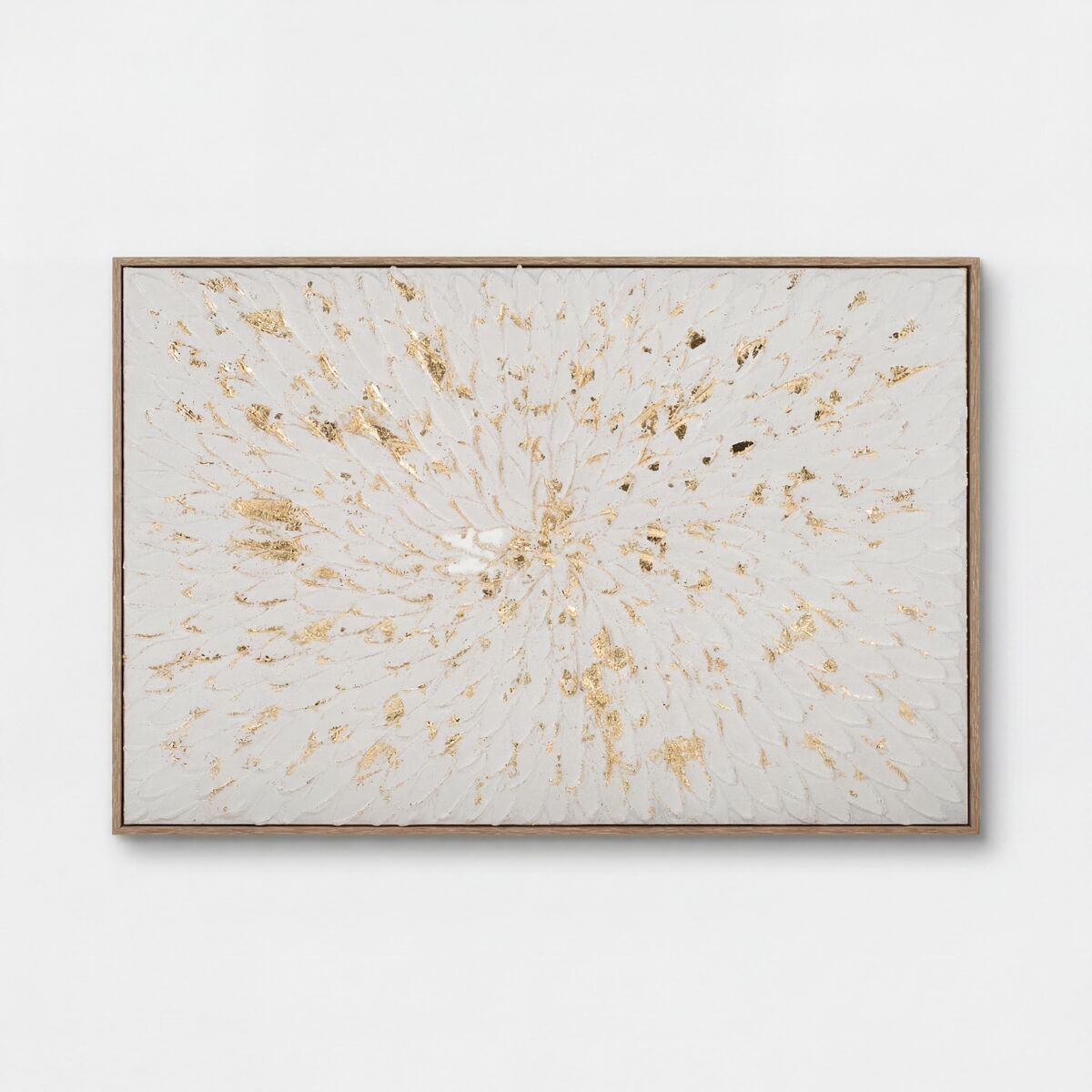 Pintura original emoldurada GOLDEN PETALS 60x90cm
