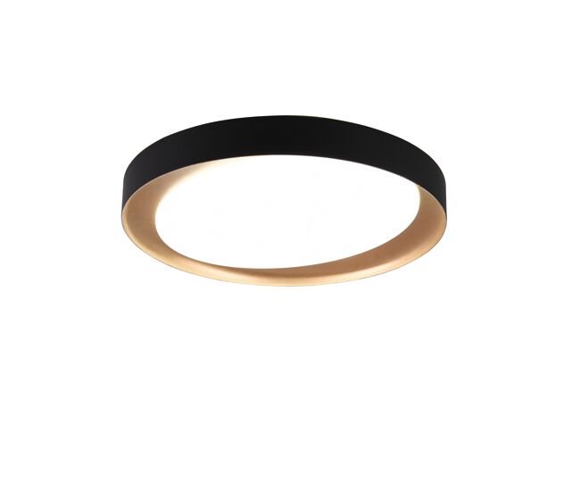 Plafon led zeta 24w 48,5cm de diâmetro noir