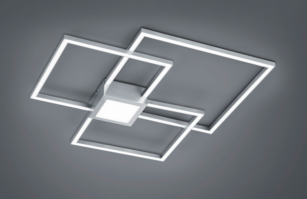 Plafon led hydra 38w 65,5cm prata
