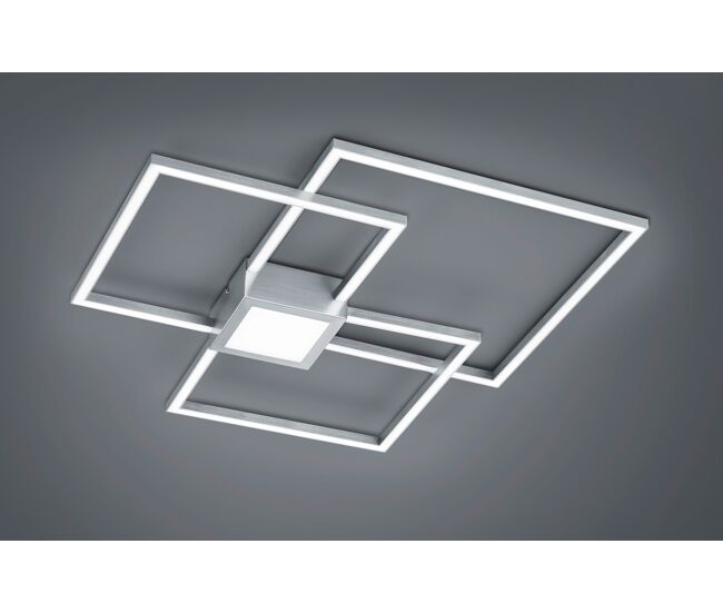 Plafon led hydra 38w 65,5cm prata