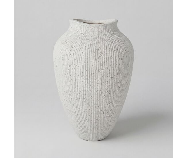Jarra azore em cerâmica 30,5x19cm branco