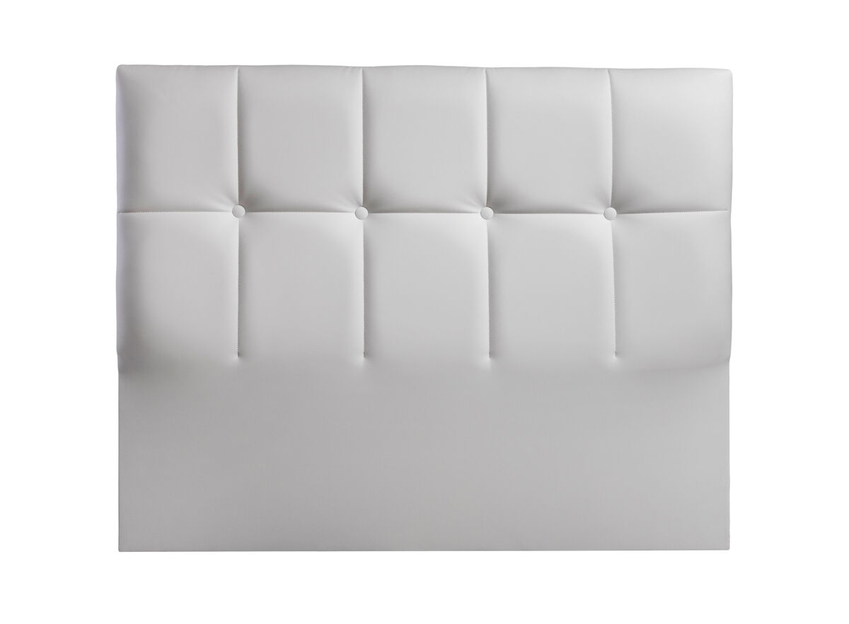 Cabeceira MOZART 145x115x7cm pele sintética branco