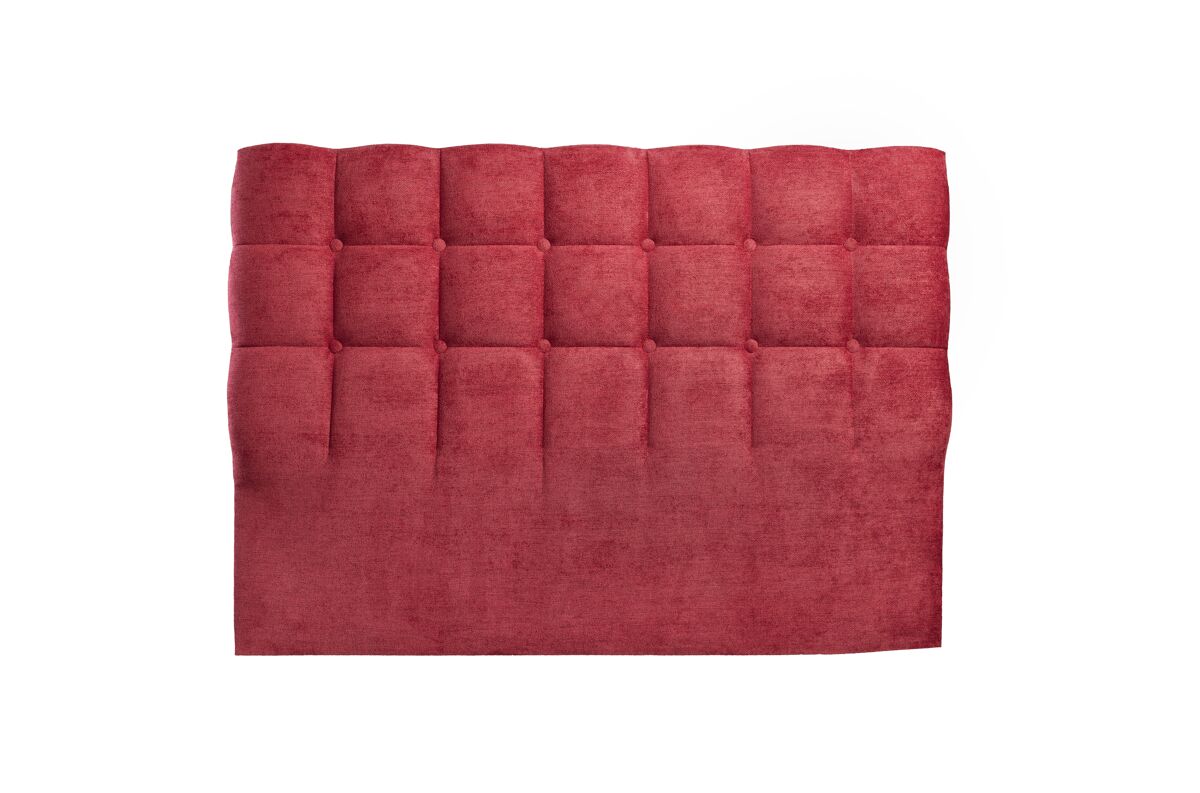Cabeceira monet 160x115x7cm em tecido bordeaux - conforama