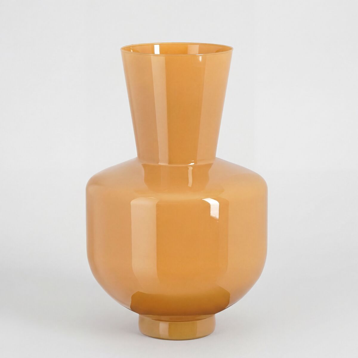 Jarro pastel caramel l vidro pintado 45cm
