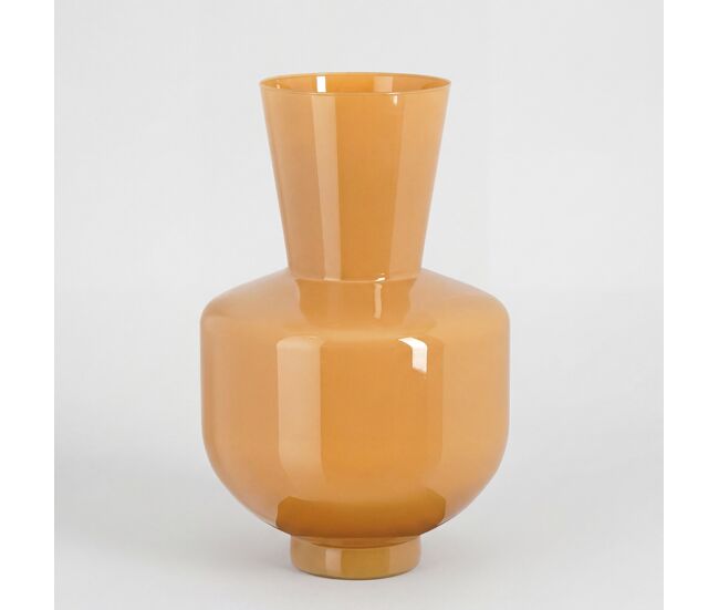 Jarro pastel caramel l vidro pintado 45cm