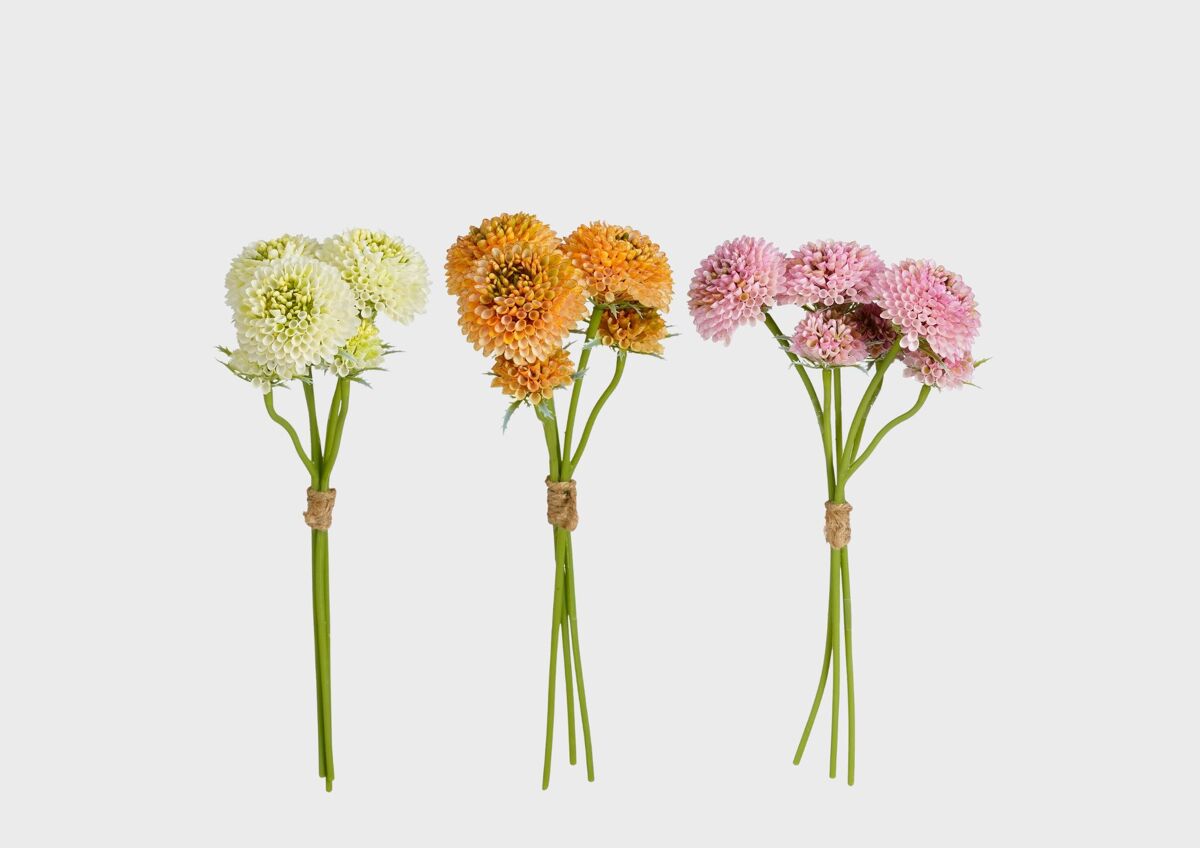 Planta artificial DALIA 19,5x16,5cm cores sortidas