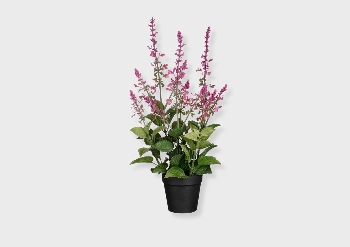 Planta artificial salvia 37,5x10cm rosa