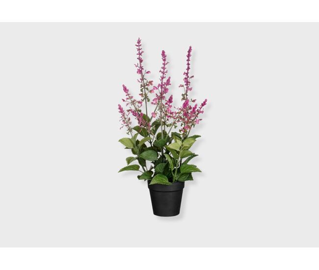 Planta artificial salvia 37,5x10cm rosa