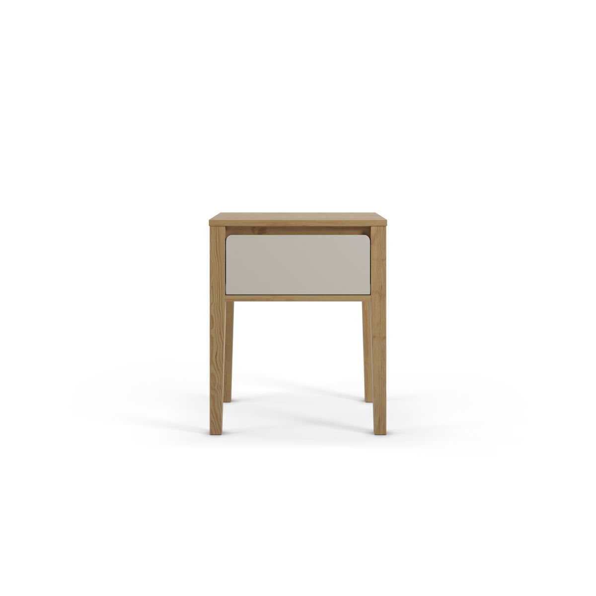 Mesa de cabeceira torreon 1 gaveta branco e carvalho - conforama