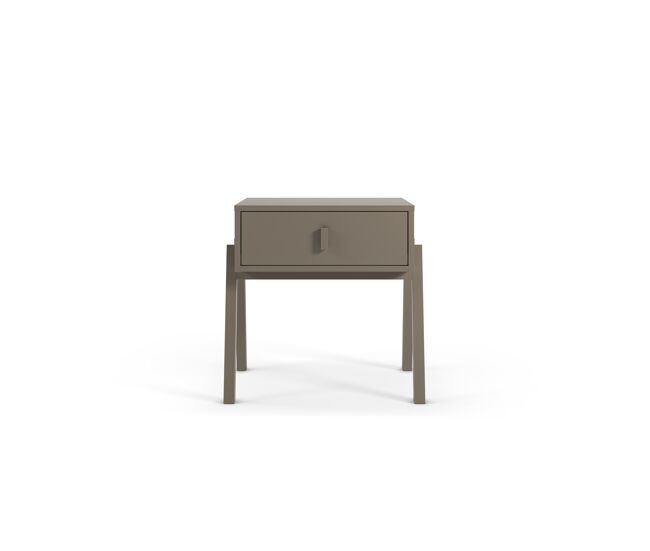 Mesa de cabeceira veleta 2 gavetas cor caxemira - conforama