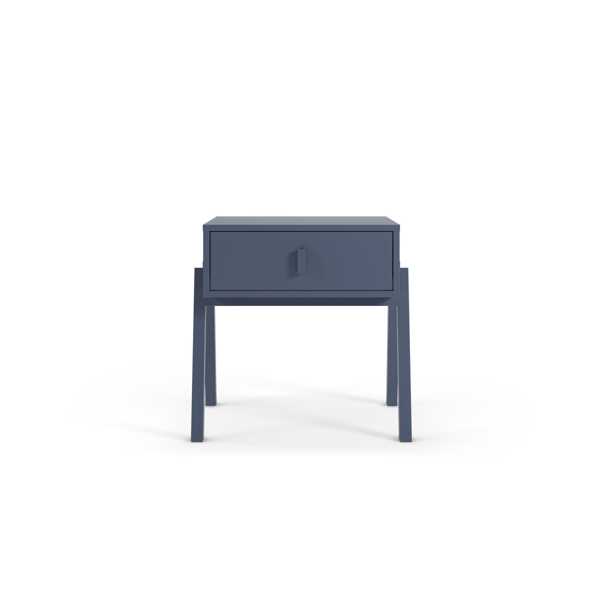 Mesa de cabeceira veleta 2 gavetas cor azul - conforama