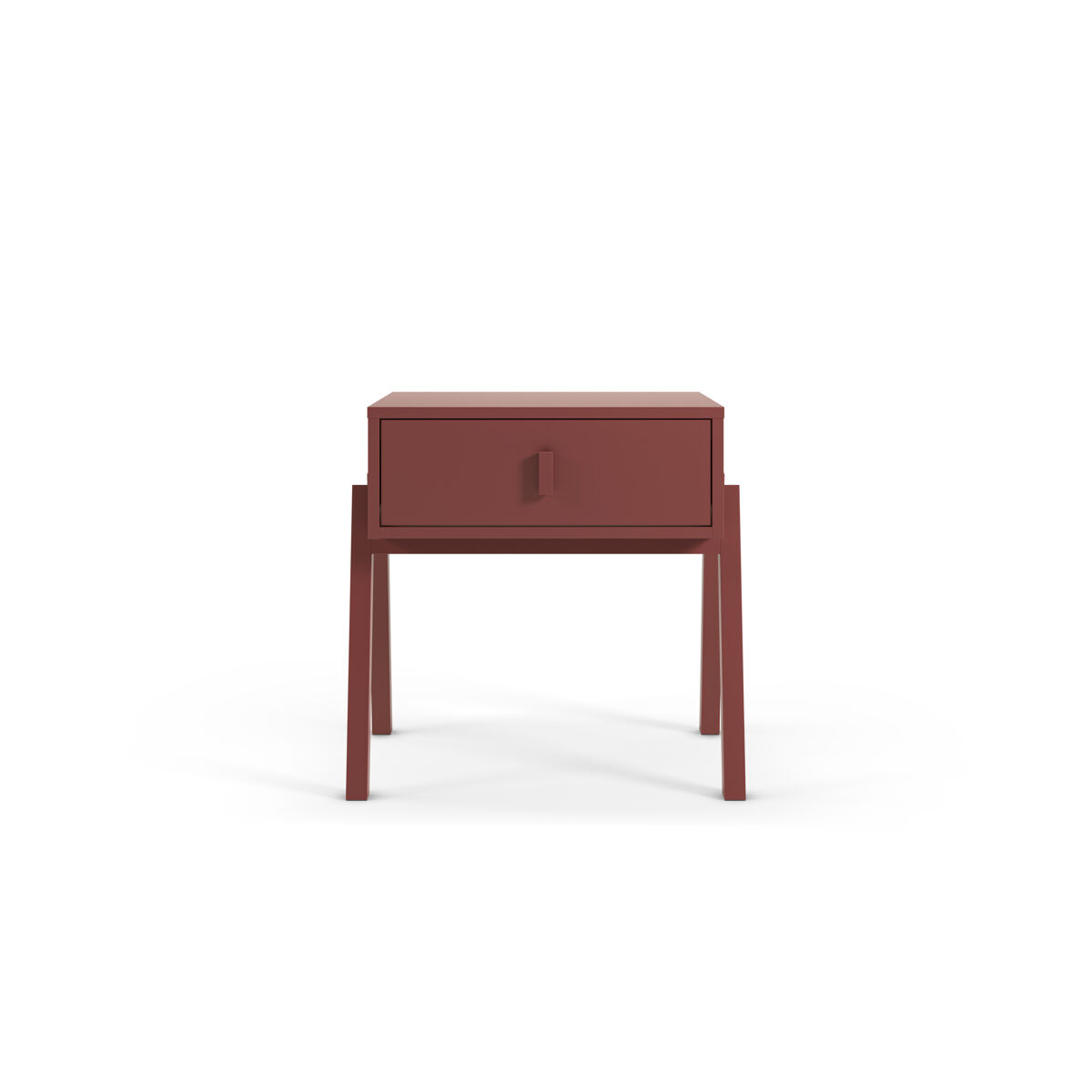 Mesa de cabeceira veleta 2 gavetas cor castanho - conforama