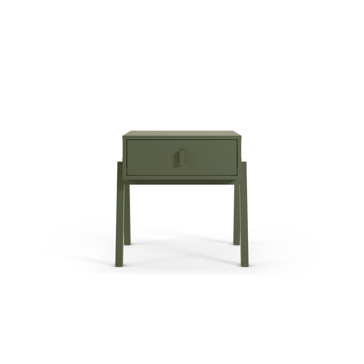 Mesa de cabeceira veleta 2 gavetas cor verde - conforama