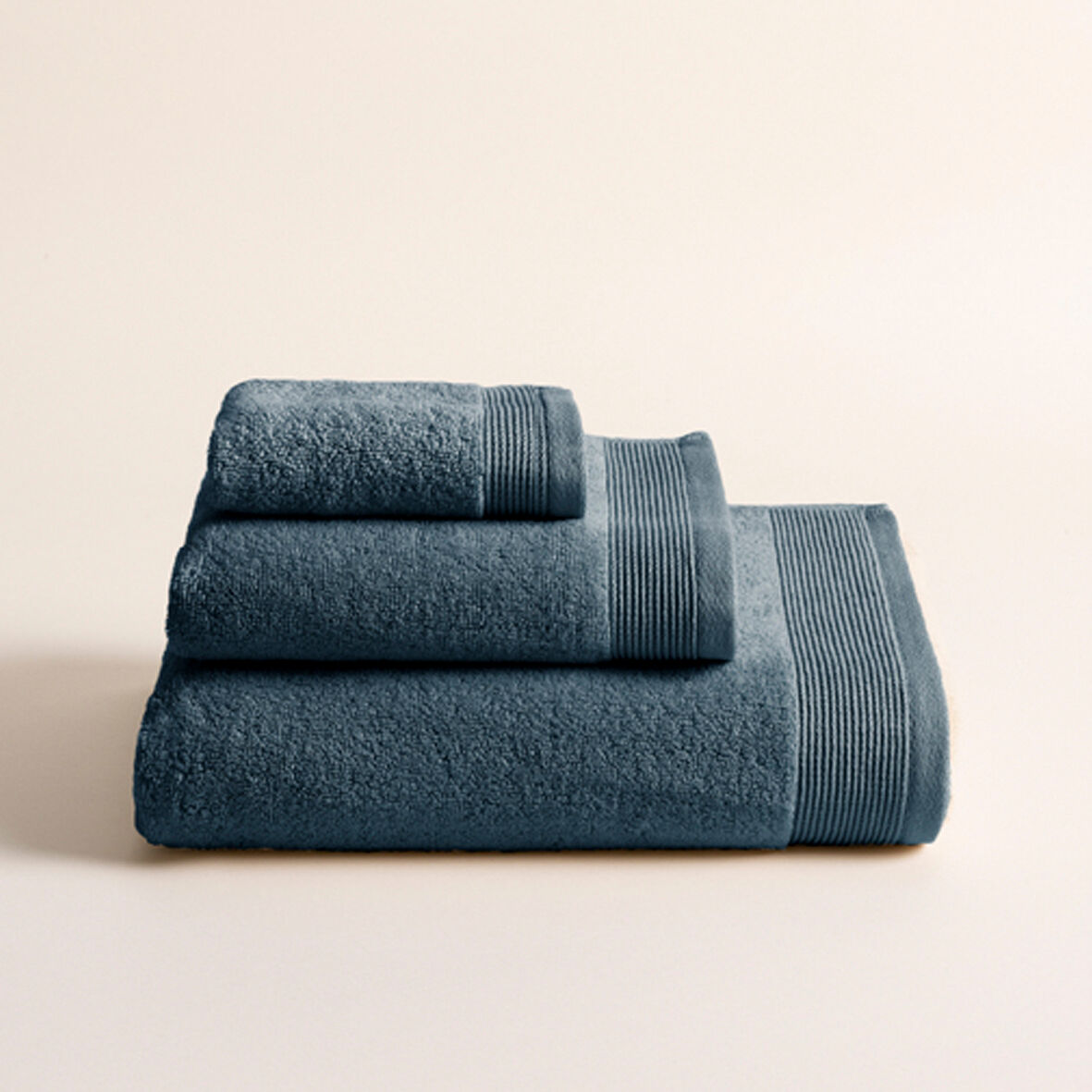 Toalha zaira em algodão felpudo americano 70x140cm cor azul - conforama