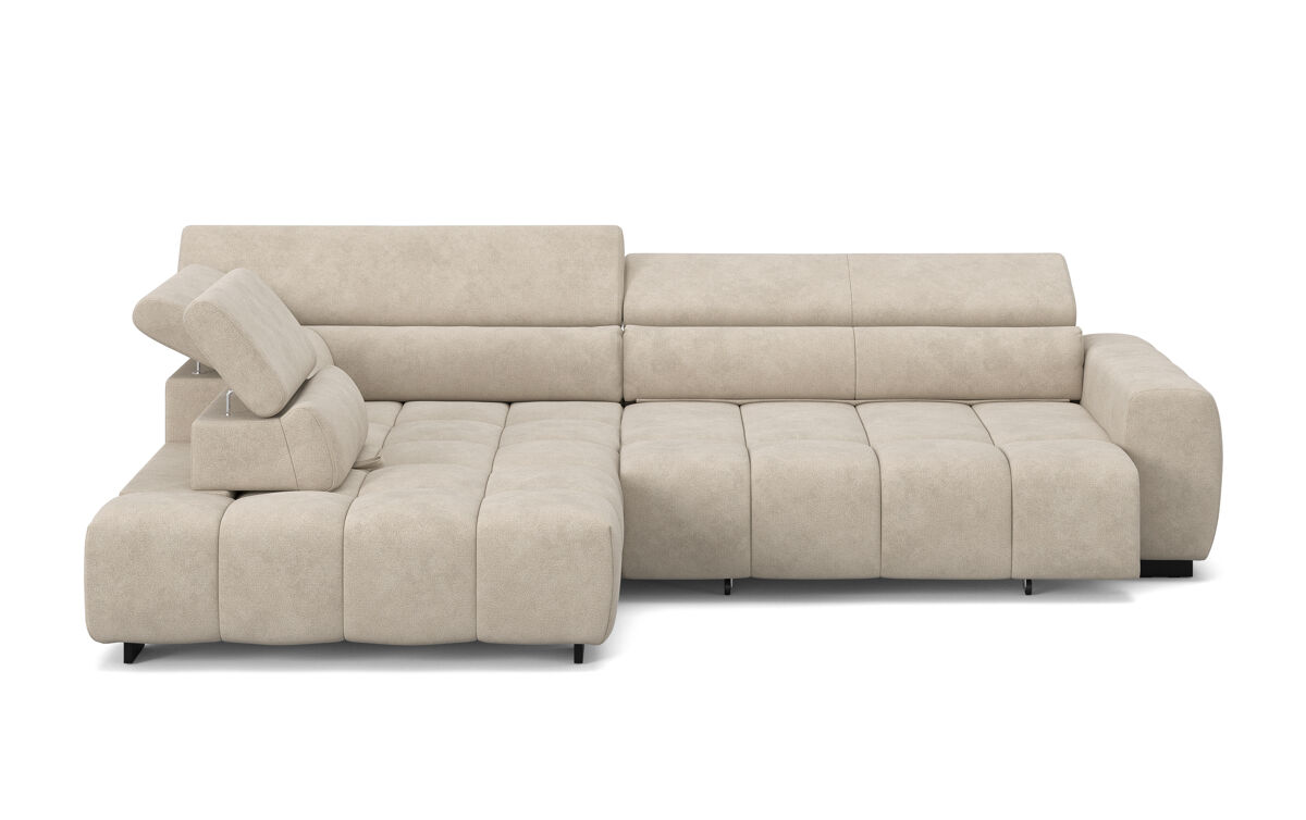 Sofá de canto ALBERTA com relax elétrico