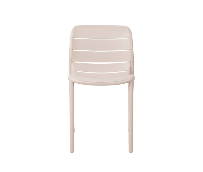 Cadeira de cozinha fixa stripe cor bege