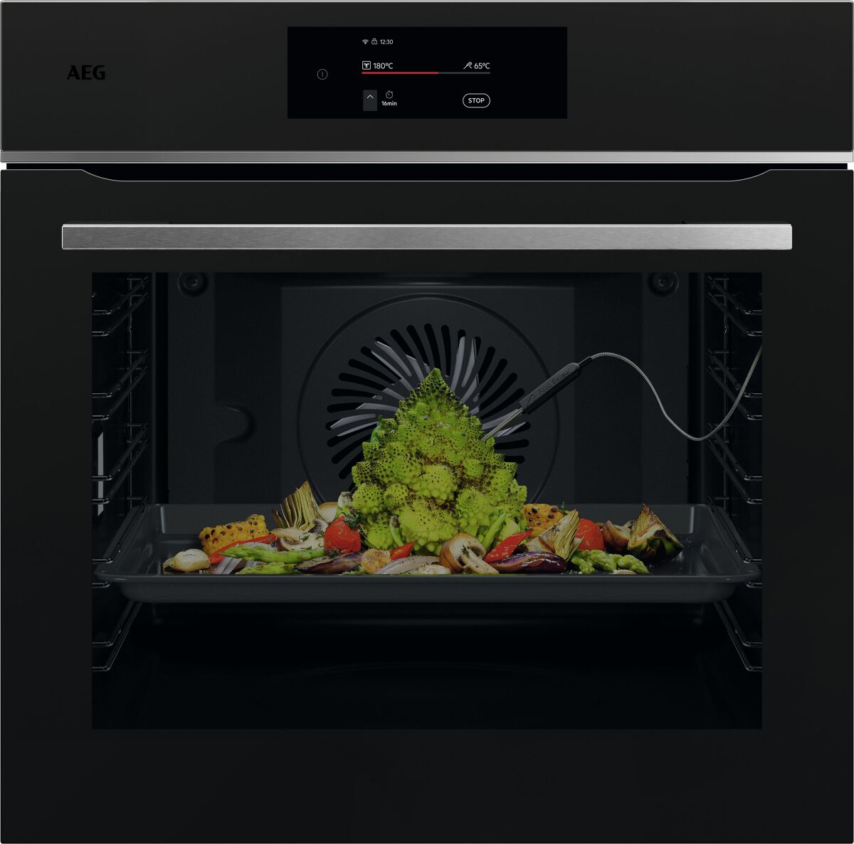 Forno elétrico AEG TE8PB731AT pirolítico 71 litros