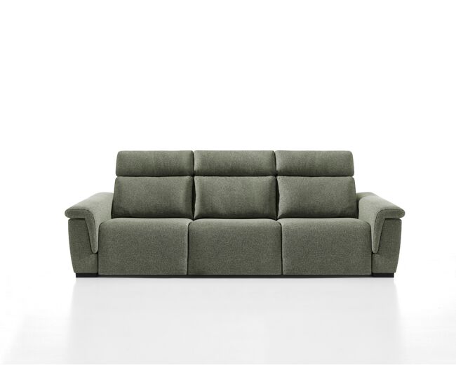 Sofá 4 lugares relax elétrico adria ii cor verde