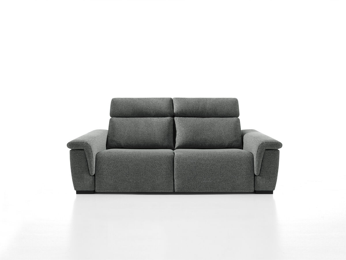 Sofá 3 lugares xl relax électrique adria ii cor gris escuro