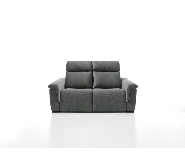 Sofá 3 lugares relax électrique adria ii cor gris escuro