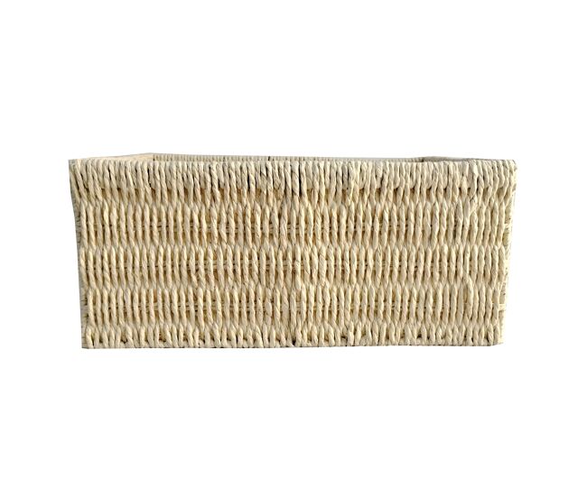 Cesto fibra vegetal hana l 18x40,5x29cm