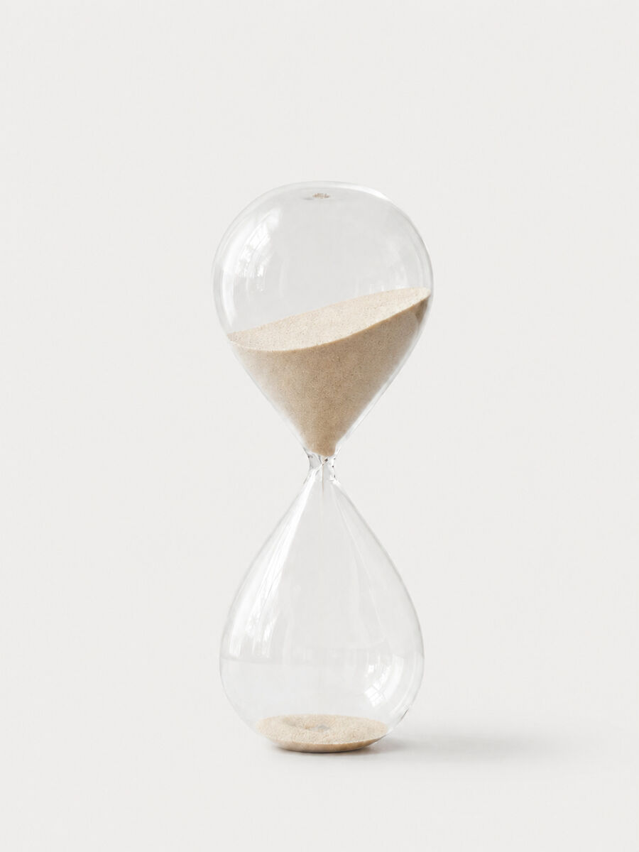 Ampulheta de 60 minutos 20cm cor areia natural - conforama