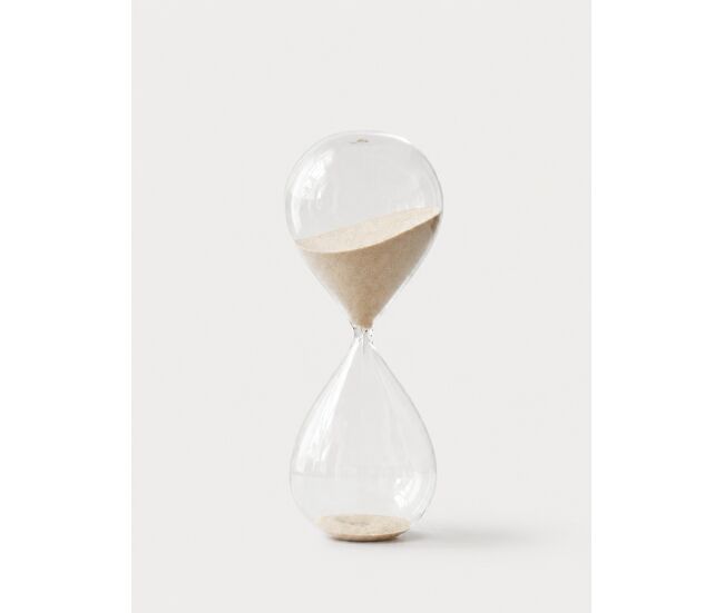 Ampulheta de 60 minutos 20cm cor areia natural - conforama