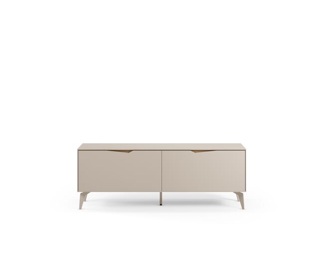 Móvel de tv dizan 150cm 2 portas cor creme