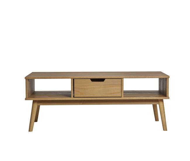 Mesa de centro com gaveta vita carvalho