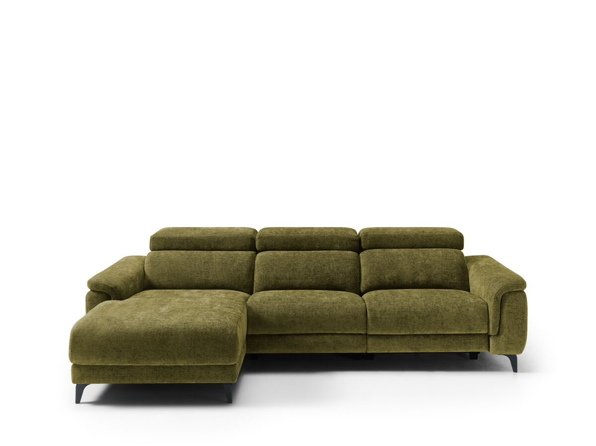 Chaise longue esquerda relax elétrico eos cor verde