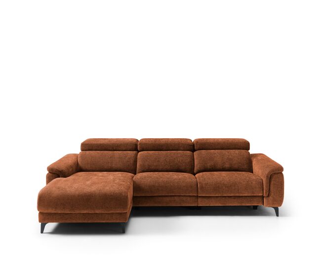 Chaise longue esquerda relax électrique eos cor terracota