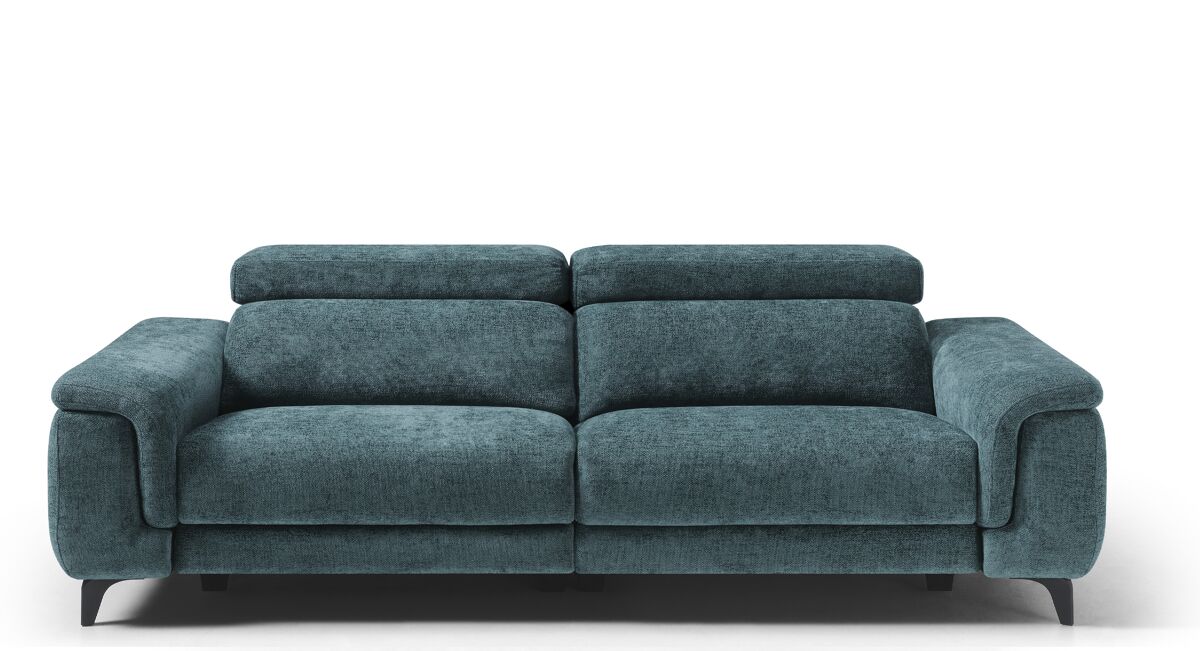 Sofá fixo eos xl 3 lugares cor azul