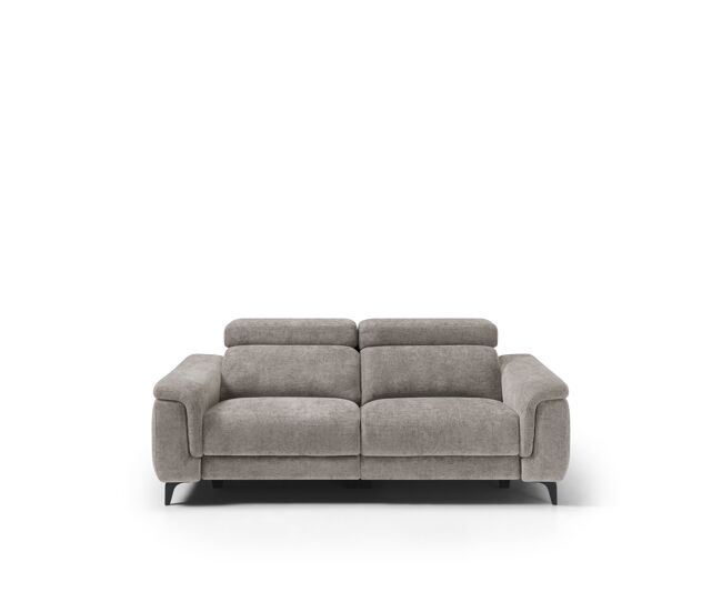 Sofá relax elétrico eos s 3 lugares cor cinza claro