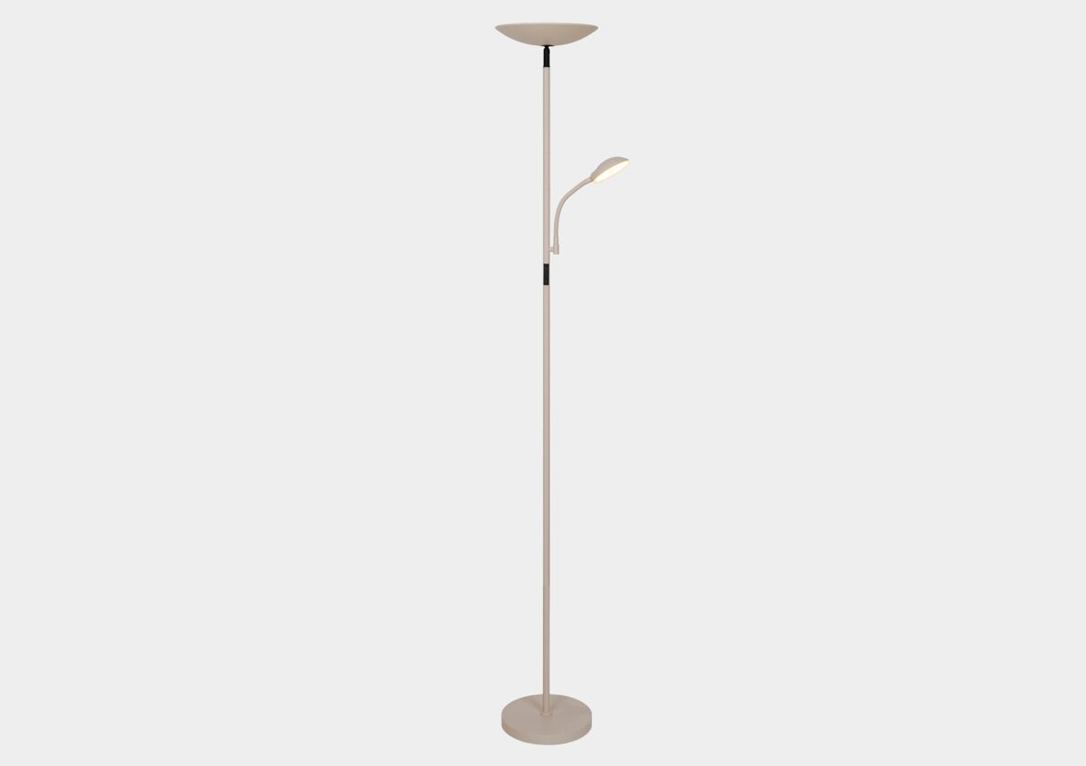 Candeeiro de pé KOS LED 2 luzes 18W 5W 178x24x25cm