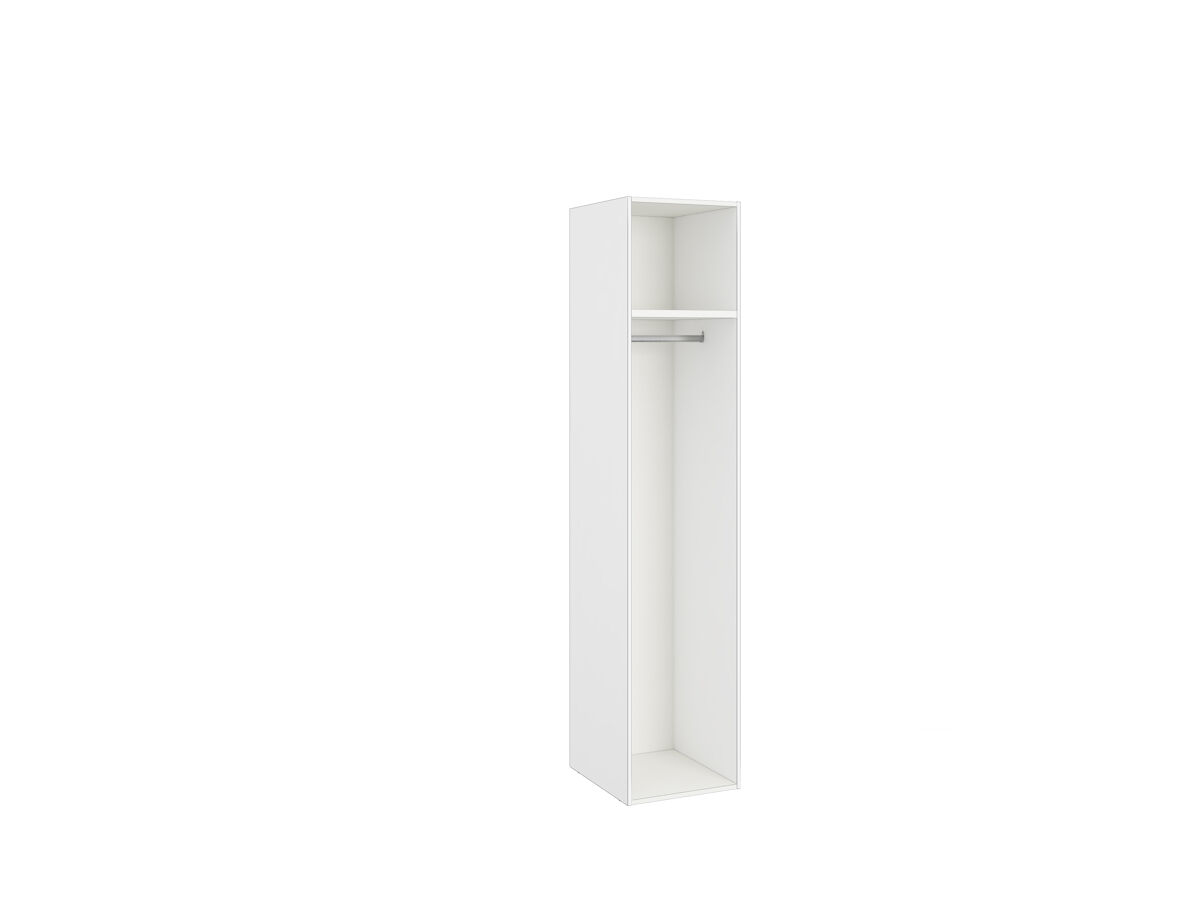Roupeiro nature porta à esquerda 51cm branco mate