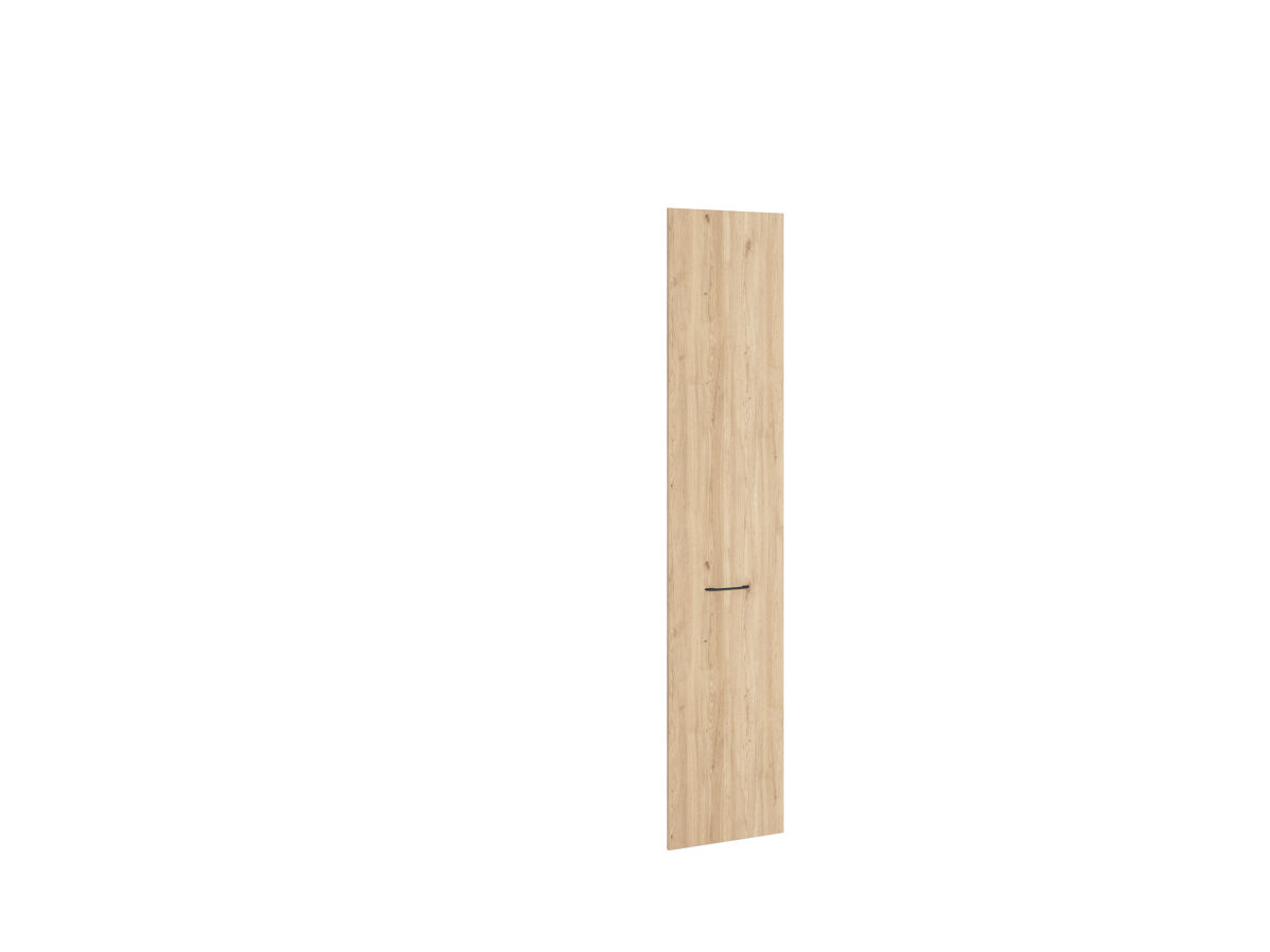 Porta lisa nature direita com puxador less 49,2cm cor natural
