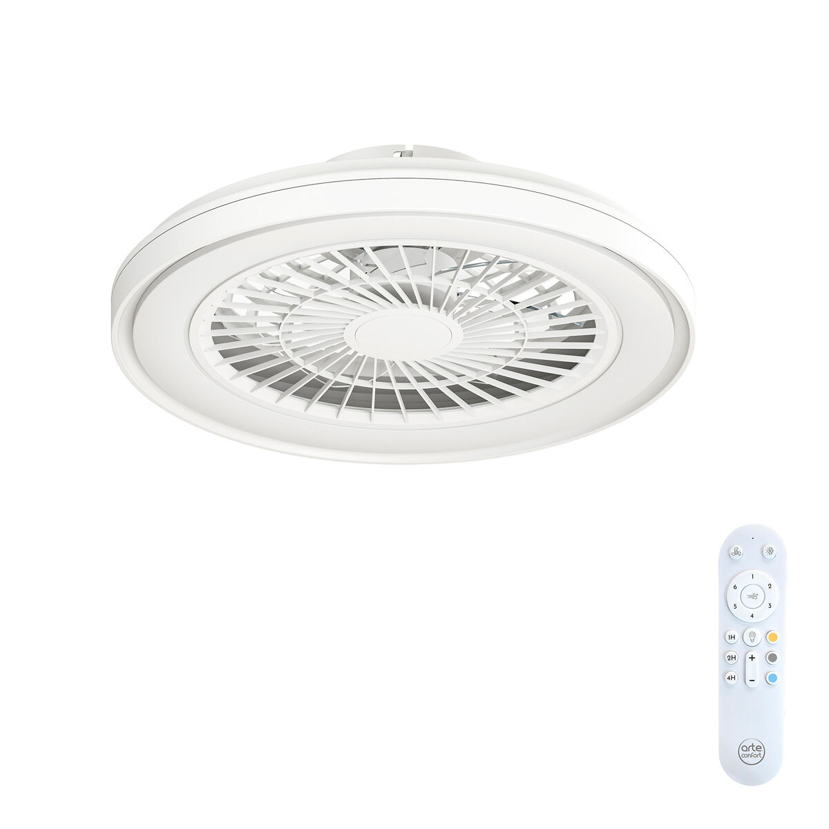 Ventoinha de teto SONOS LED 7 pás ocultas 20W 48,6cm