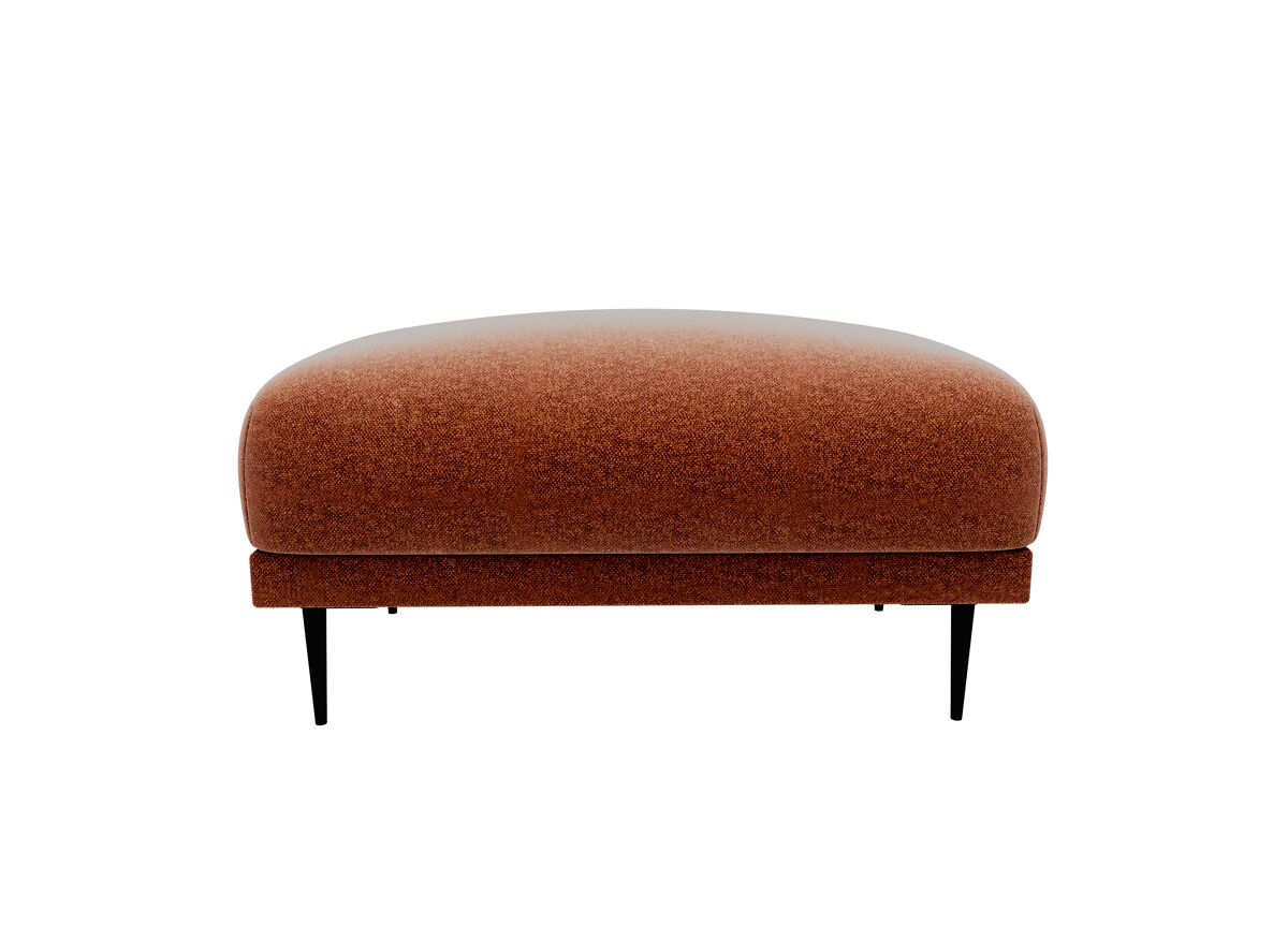 Puff torino em tecido 1 cor terracota