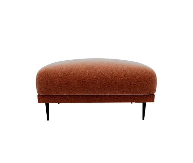 Puff torino em tecido 1 cor terracota