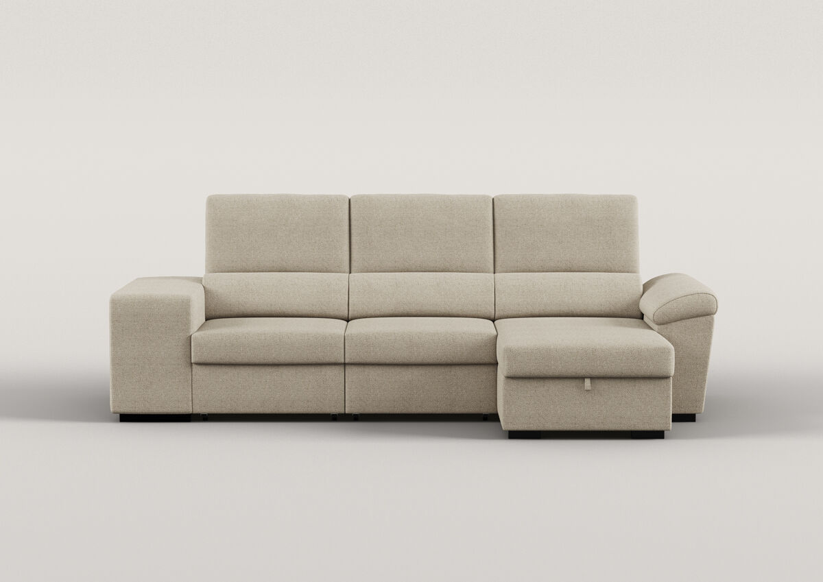 Chaise longue reversível TURIS com cama