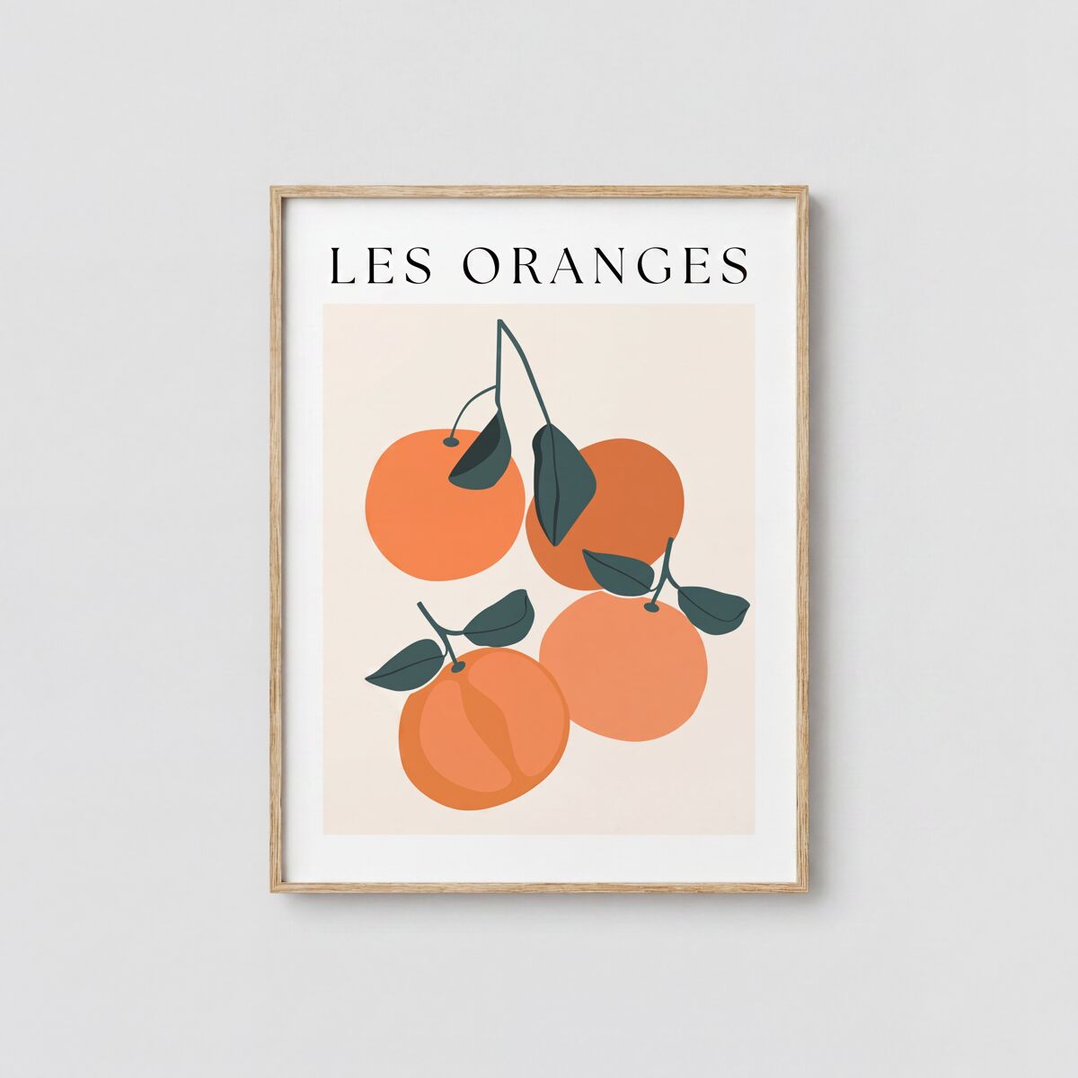 Quadro deco art ORANGES 30x40cm com moldura