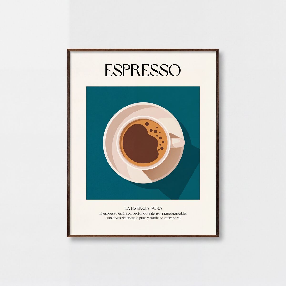 Quadro deco art ESPRESSO 40x50cm com moldura