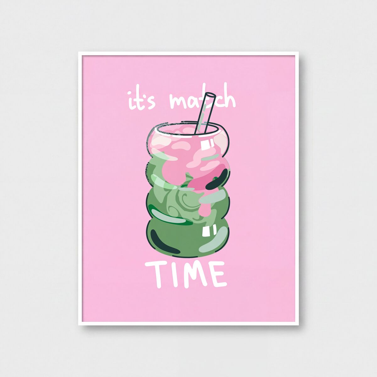 Quadro deco art MATCH TIME 40x50cm com moldura