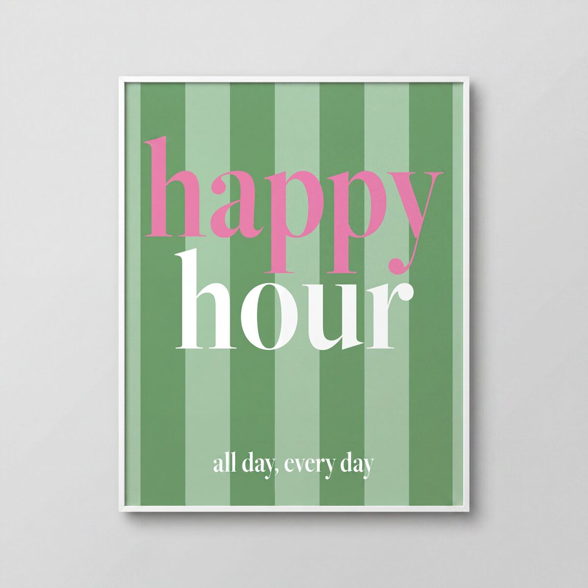 Quadro deco art HAPPY HOUR 40x50cm com moldura
