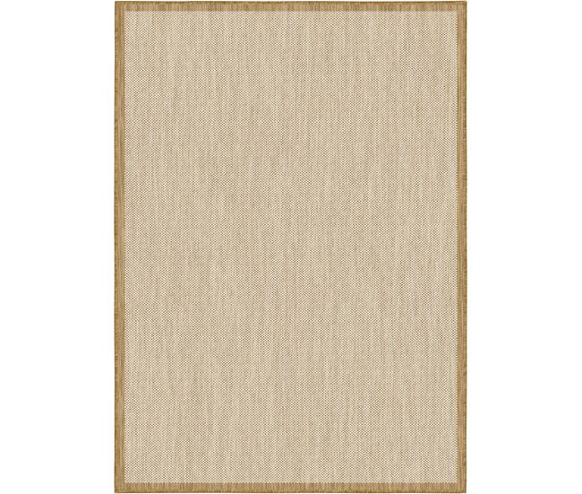 Tapete brussels para interior e exterior 160x230cm cor natural