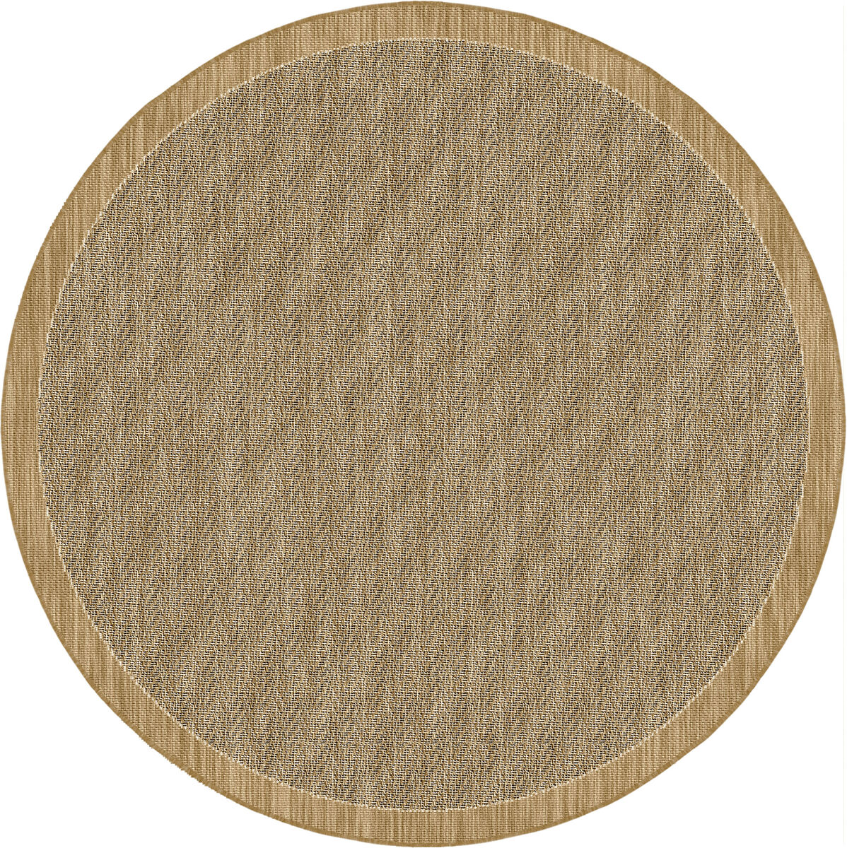 Tapete brussels redondo interior e exterior 140cm cor areia
